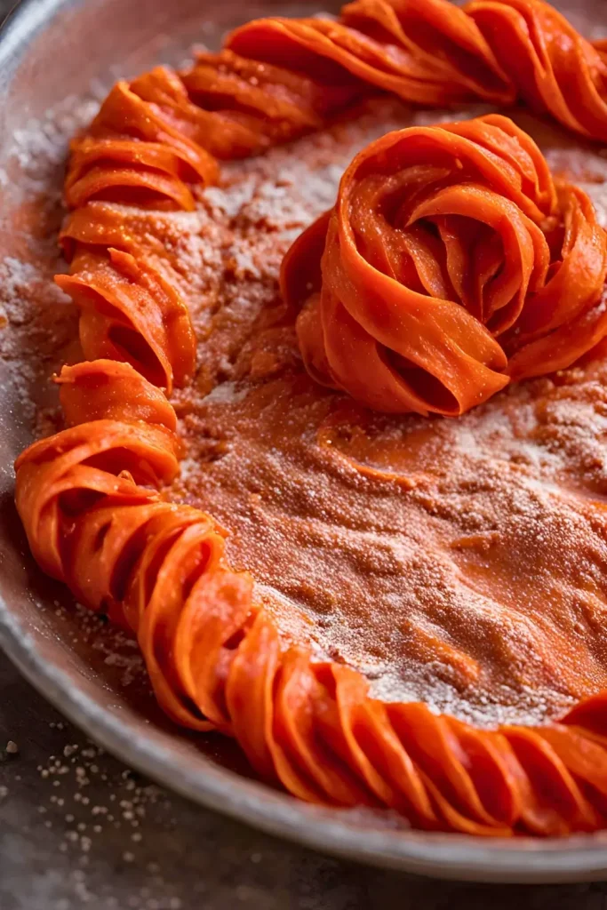 Roasted Red Pepper Pasta Dough