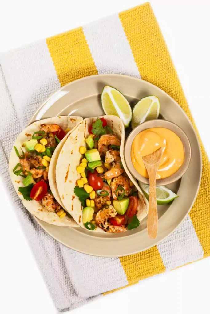 Shrimp Tacos with Avocado Salsa