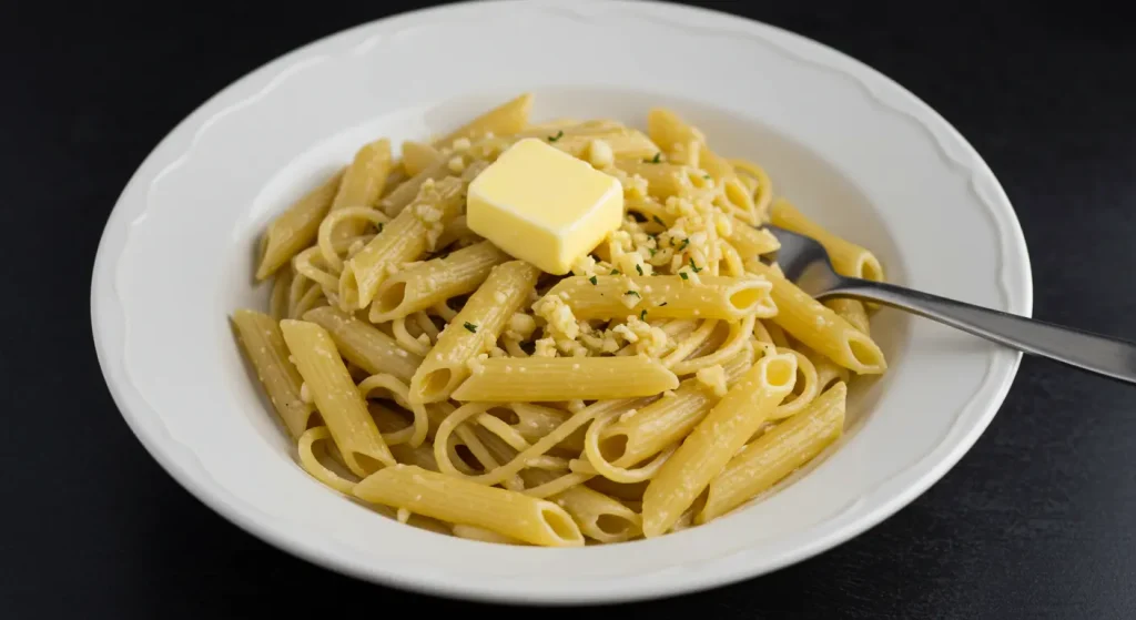 Simple Buttered Garlic Pasta