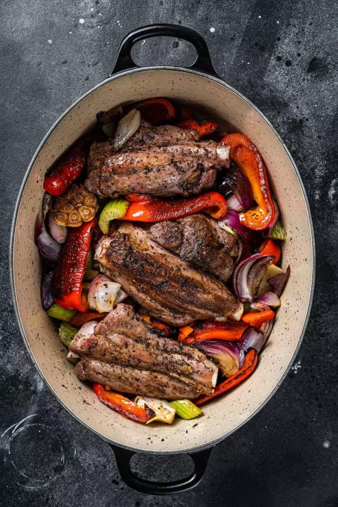 Slow-Cooked Mutton with Vegetables (Güveç)