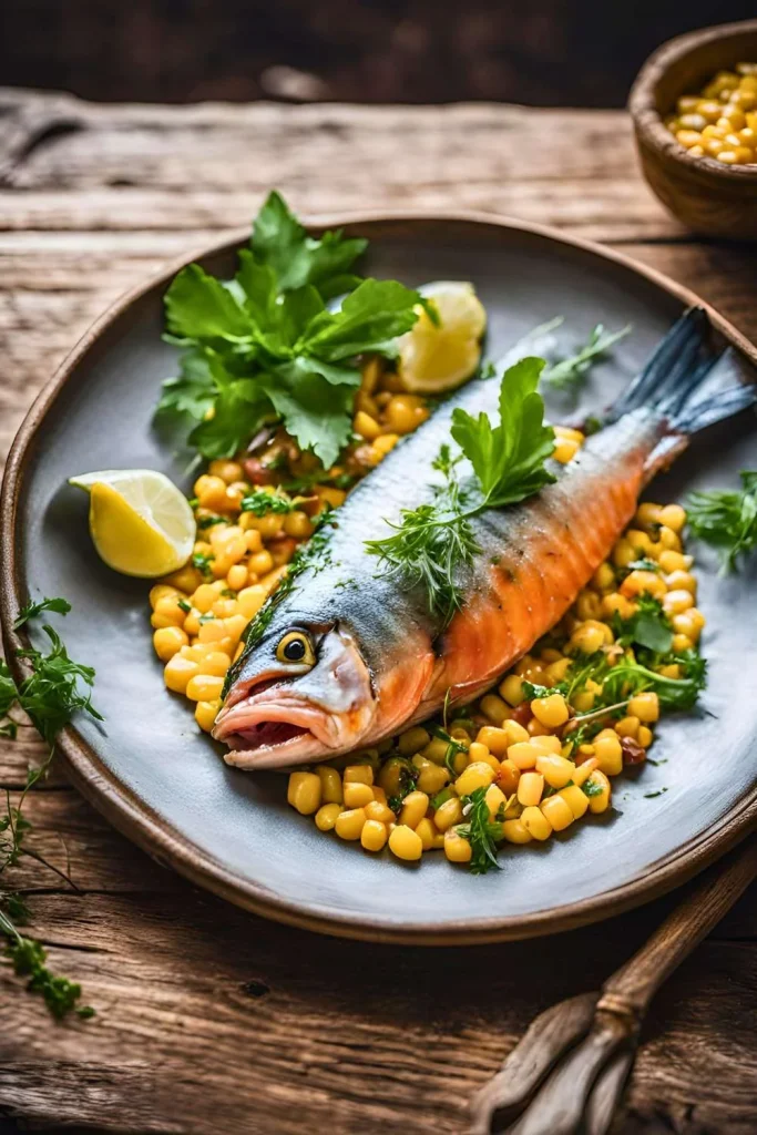 Smoked Fish with Maize