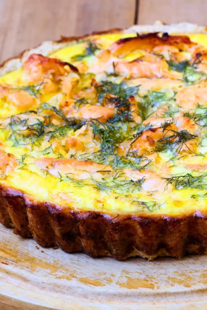 Smoked Salmon and Dill Quiche