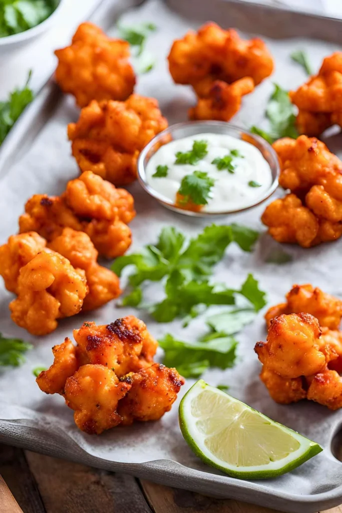 Spicy Buffalo Cauliflower Bites