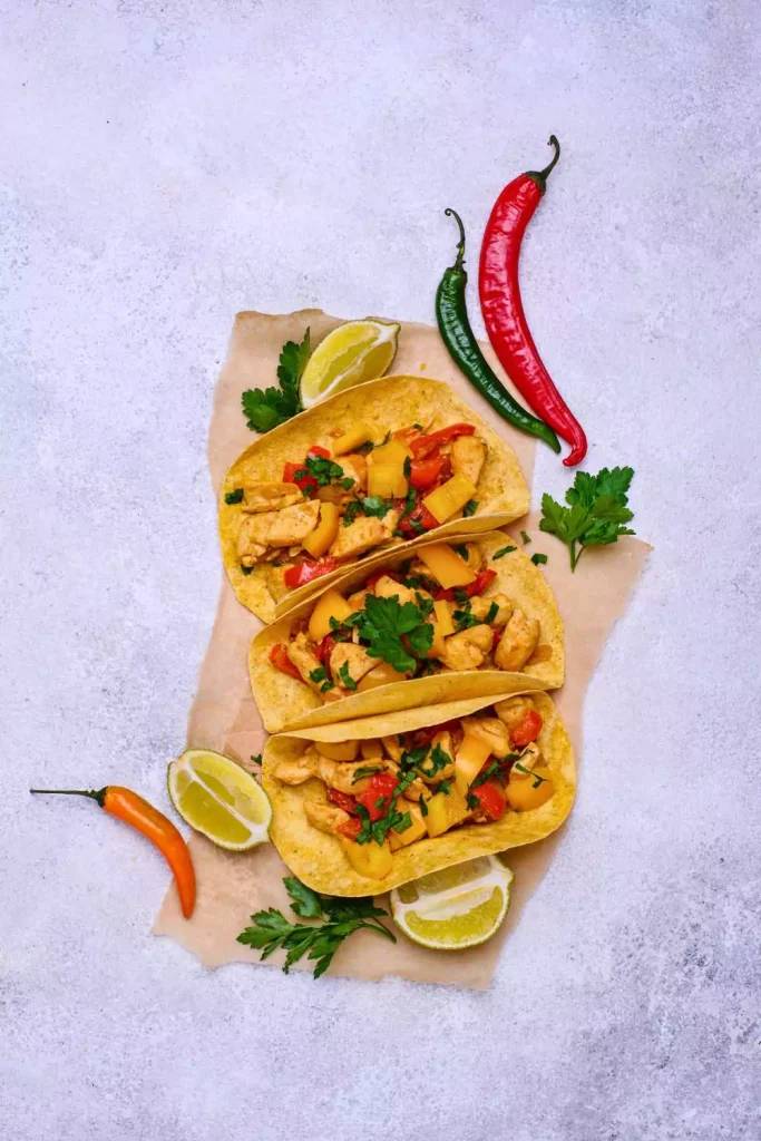 Spicy Chicken and Zucchini Tacos