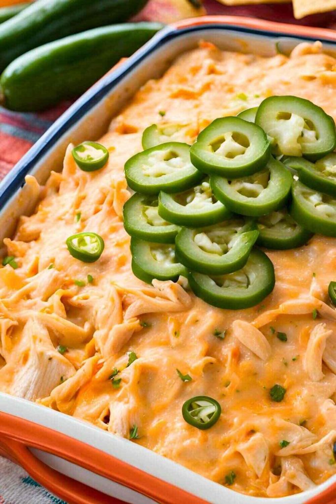 Spicy Jalapeño Buffalo Chicken Dip