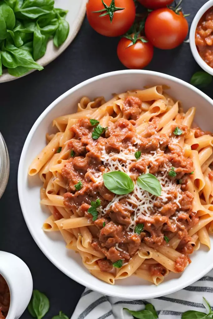 Spicy Taco Pasta with Ground Beef