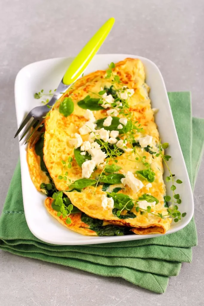 Spinach & Cheese Omelette