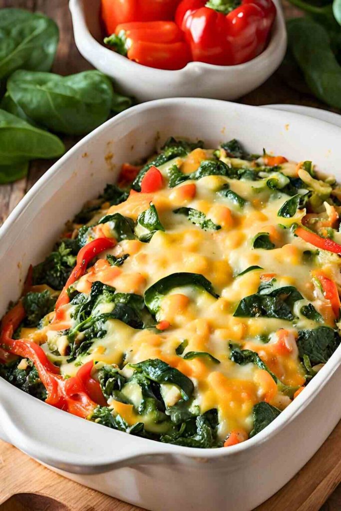 Spinach and Sauteed Veggie Casserole