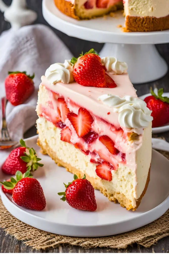 Strawberry Shortcake Cheesecake