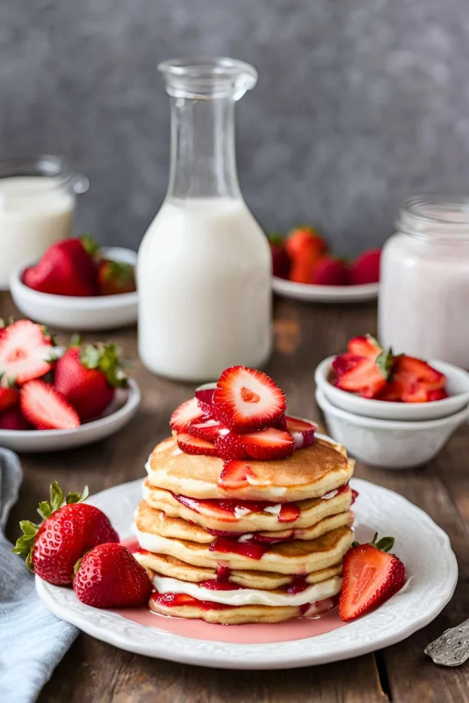 Strawberry Shortcake Pancakes