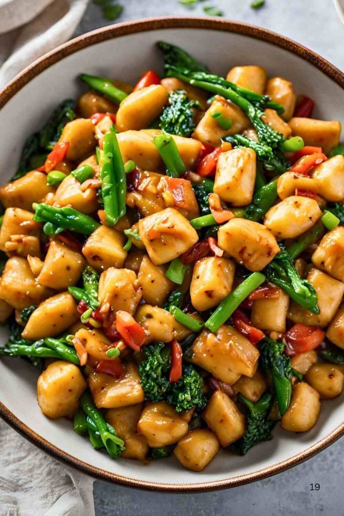 Teriyaki Chicken Gnocchi Stir-Fry