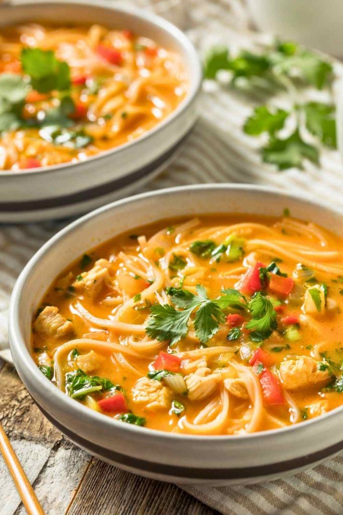 Thai Red Curry Coconut Noodles