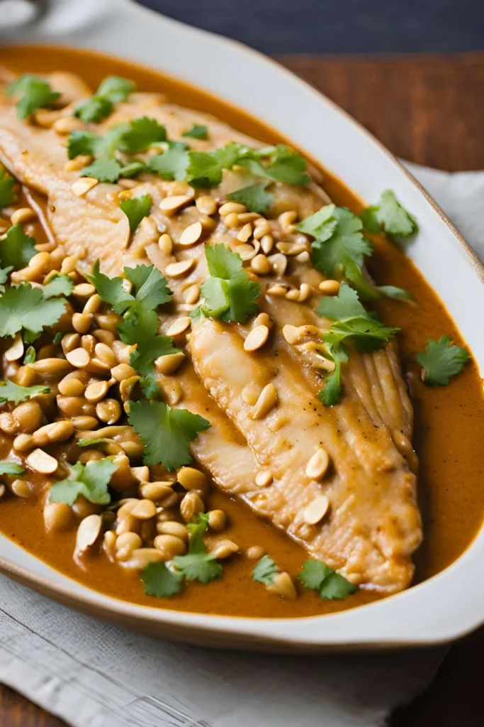 Tilapia in Peanut Sauce