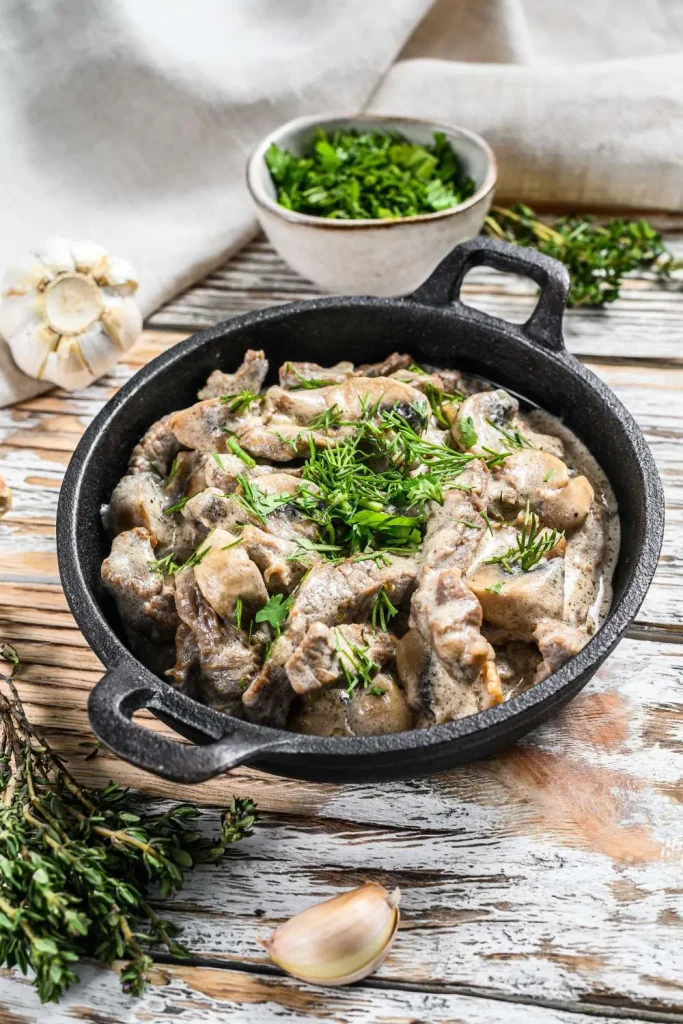 Turkey and Mushroom Stroganoff