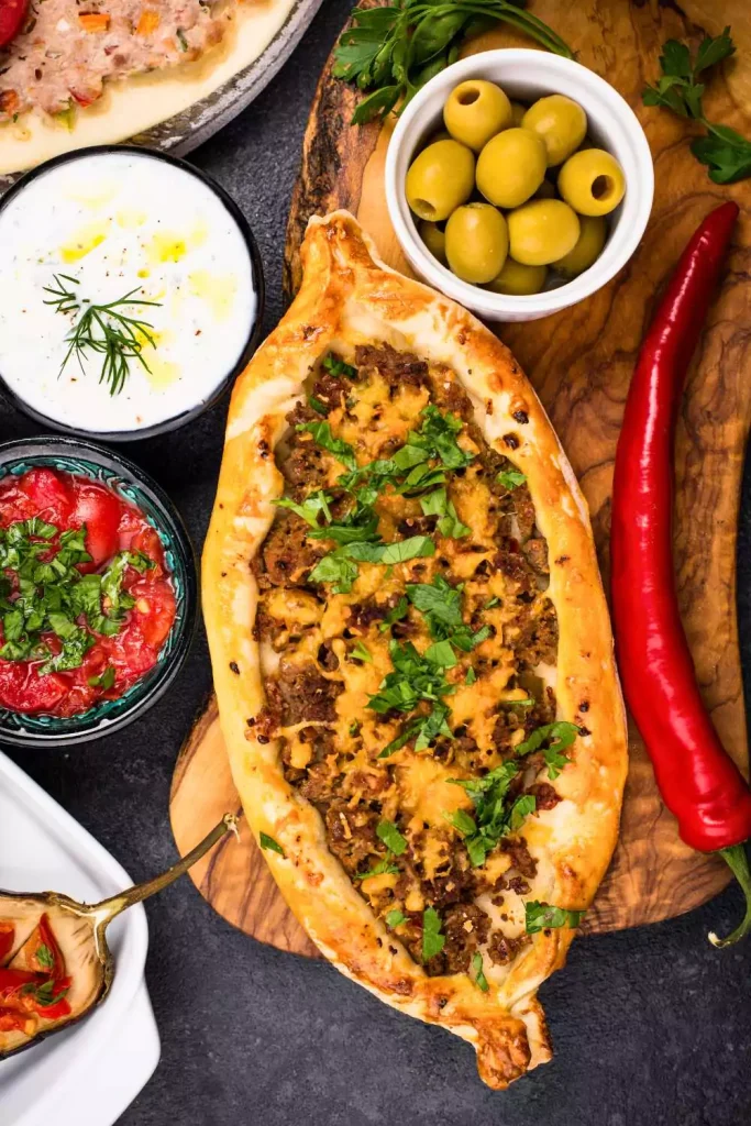 Turkish Mutton Pide (Lamb Flatbread)