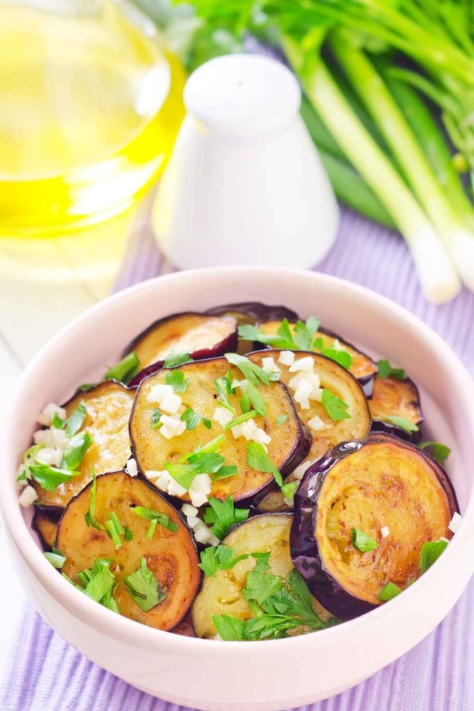 Fried Eggplant Using Less Oil