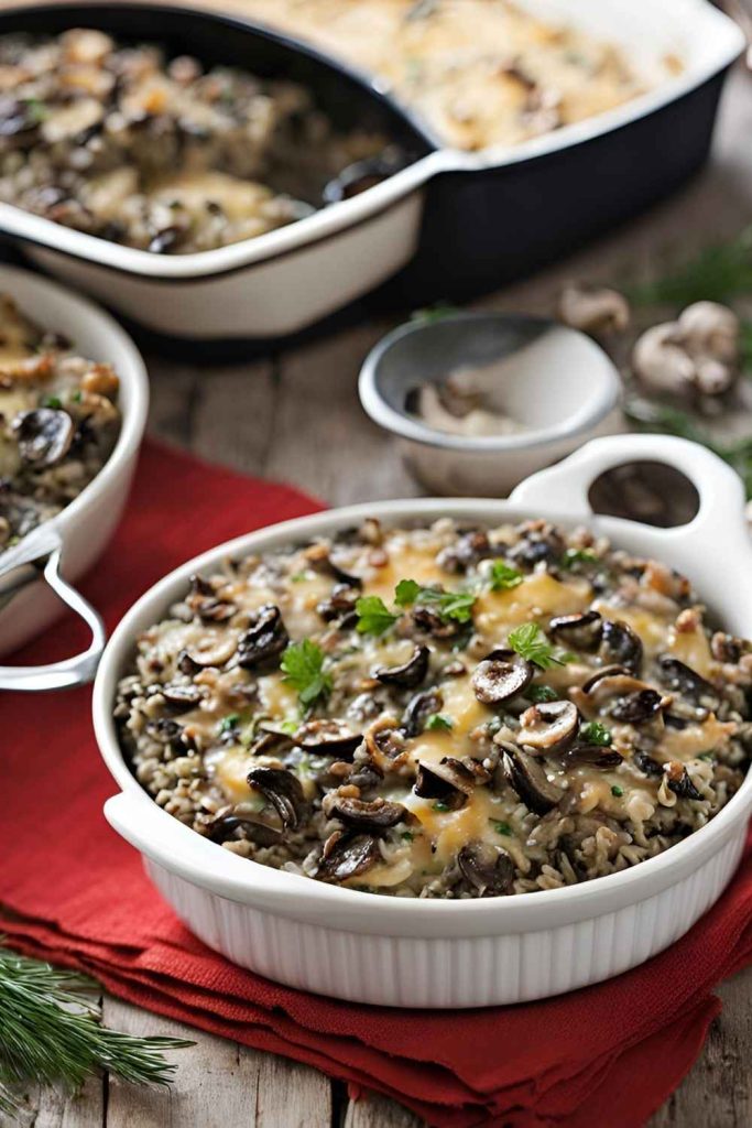 Wild Rice and Mushroom Casserole - PinnedRecipe