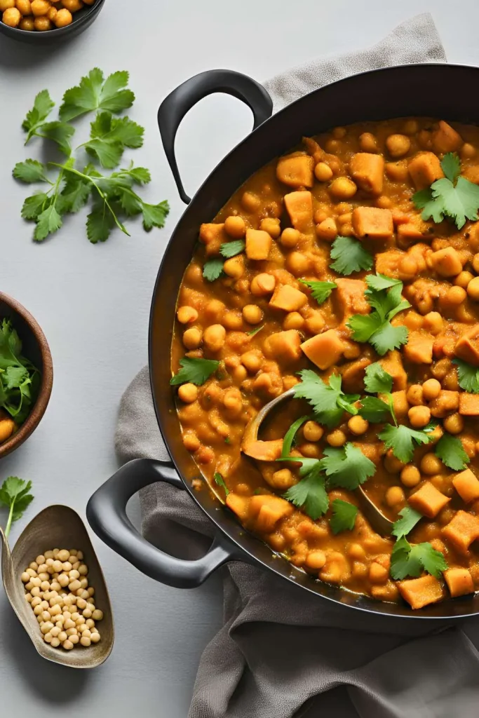 Yam and Chickpea Curry