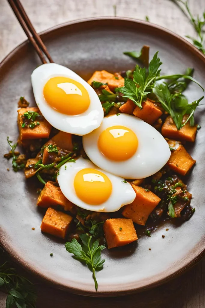 Yam and Egg Stir-Fry