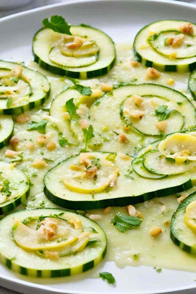 Zucchini Carpaccio with Lemon & Parmesan