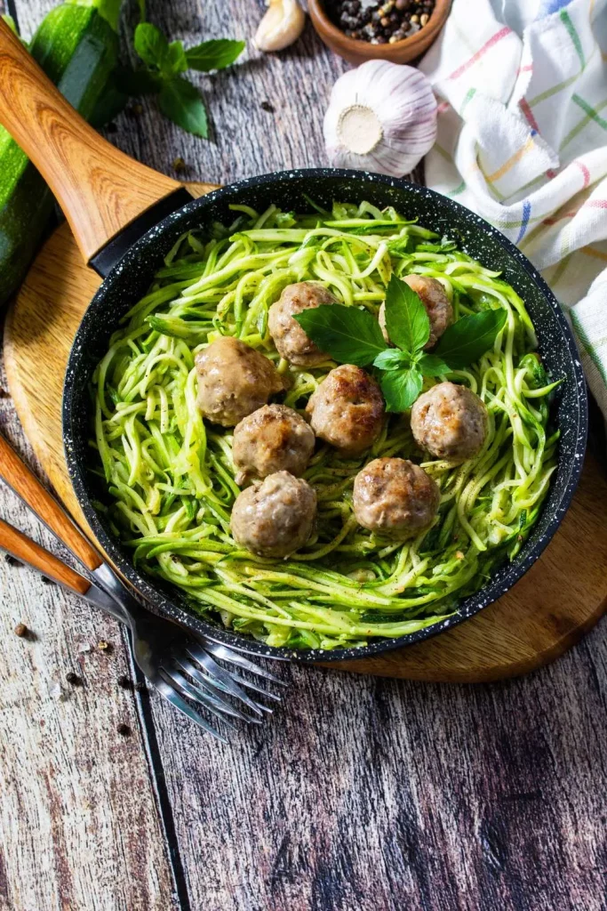 Zucchini Noodles (Zoodles) with Pesto