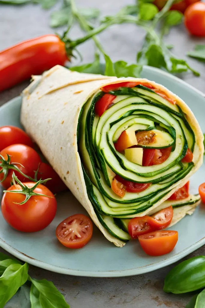 Zucchini-Tomato Wrap