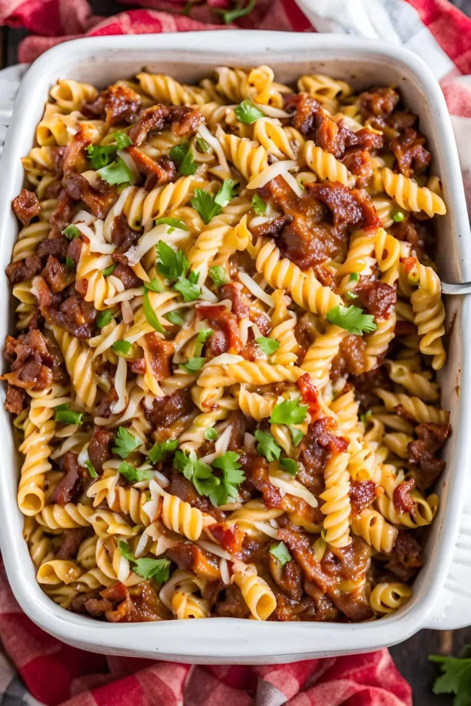 BBQ Bacon Cheeseburger Pasta