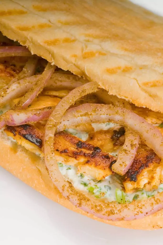 BBQ Chicken Panini with Caramelized Onions