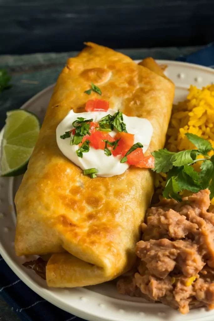 Beef Chimichangas