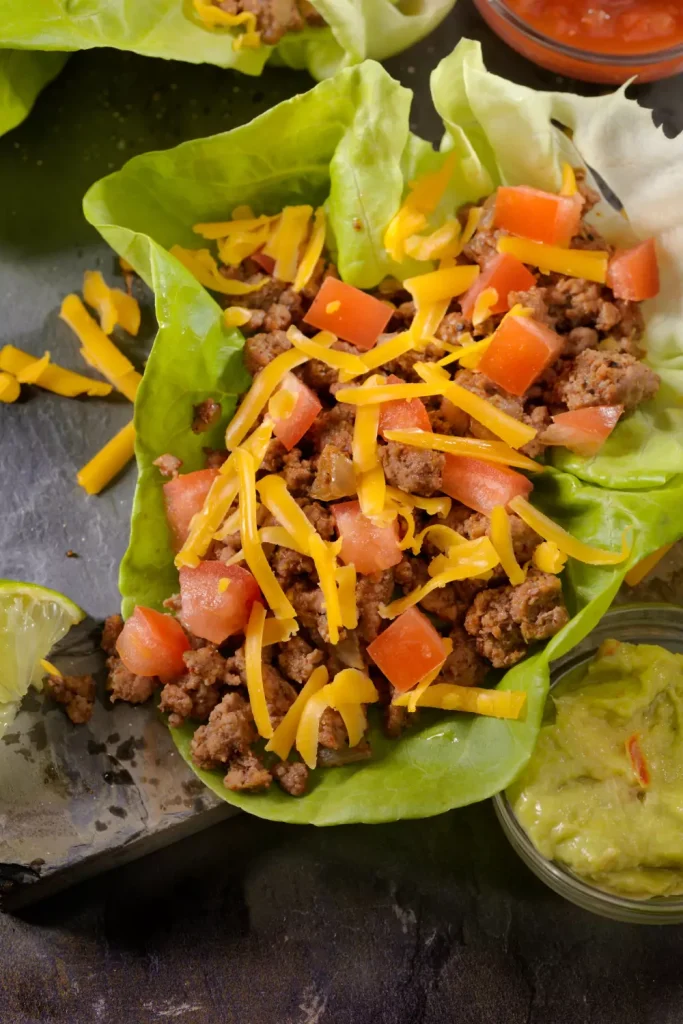 Beef Taco Salad Wrap