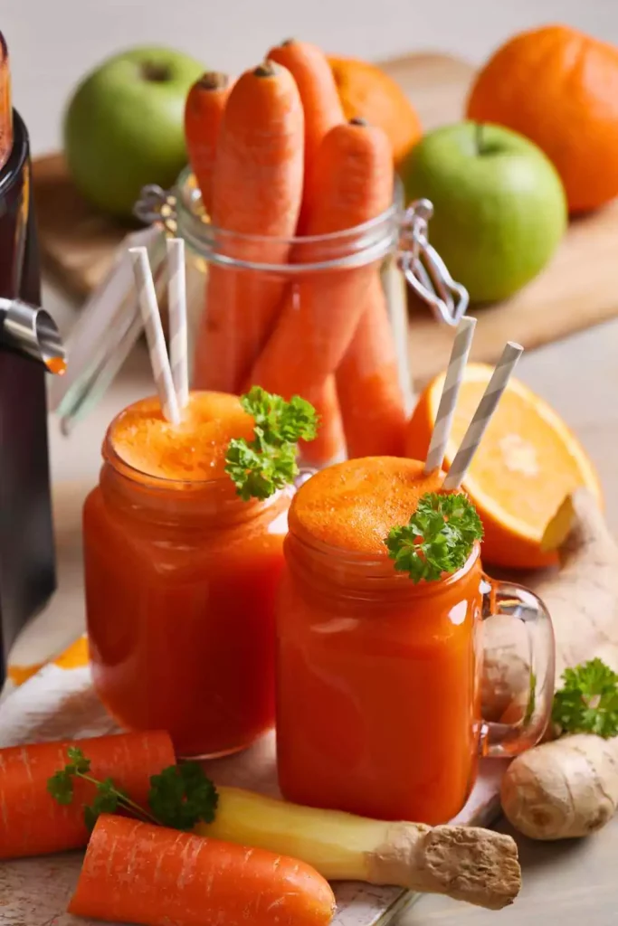 Carrot and Ginger Juice (with a squeeze of orange)