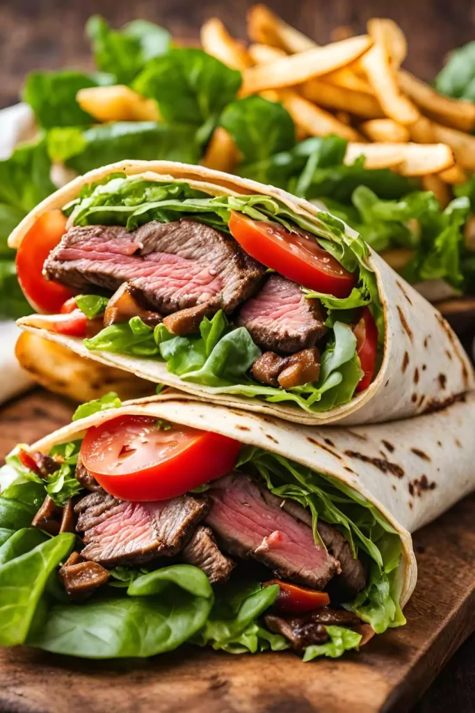 Steak Salad Wraps