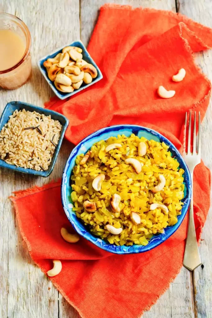 Mediterranean Yellow Rice With Pine Nuts