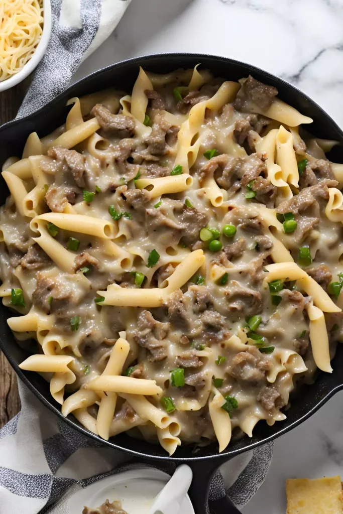 Philly Cheesesteak Pasta