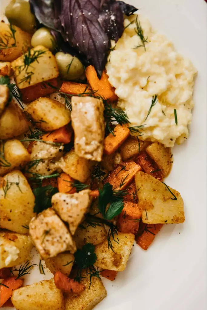 Roasted Sweet Potatoes with Herbs