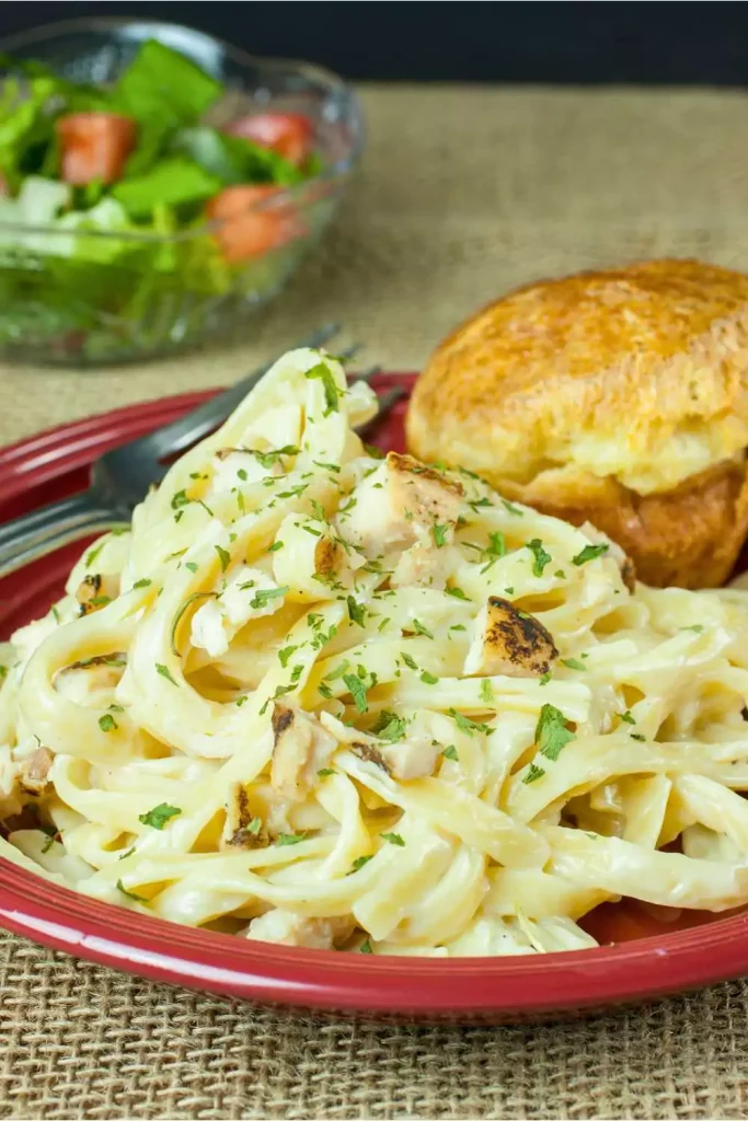 Creamy Chicken Alfredo Noodles