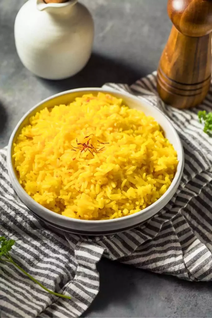 Saffron-infused Yellow Rice