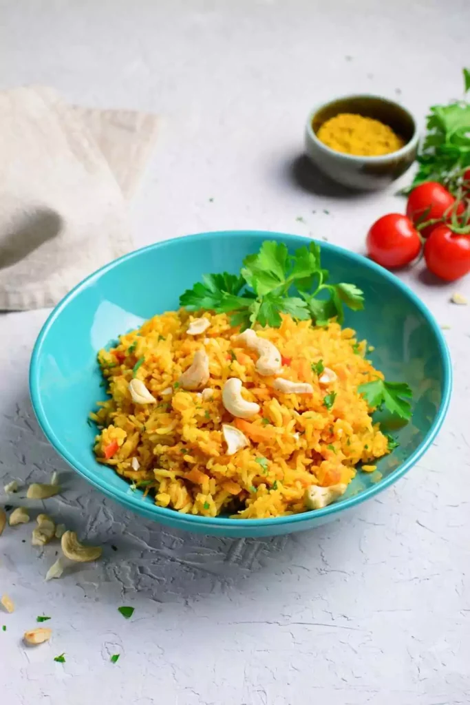 Spiced Yellow Rice With Chickpeas