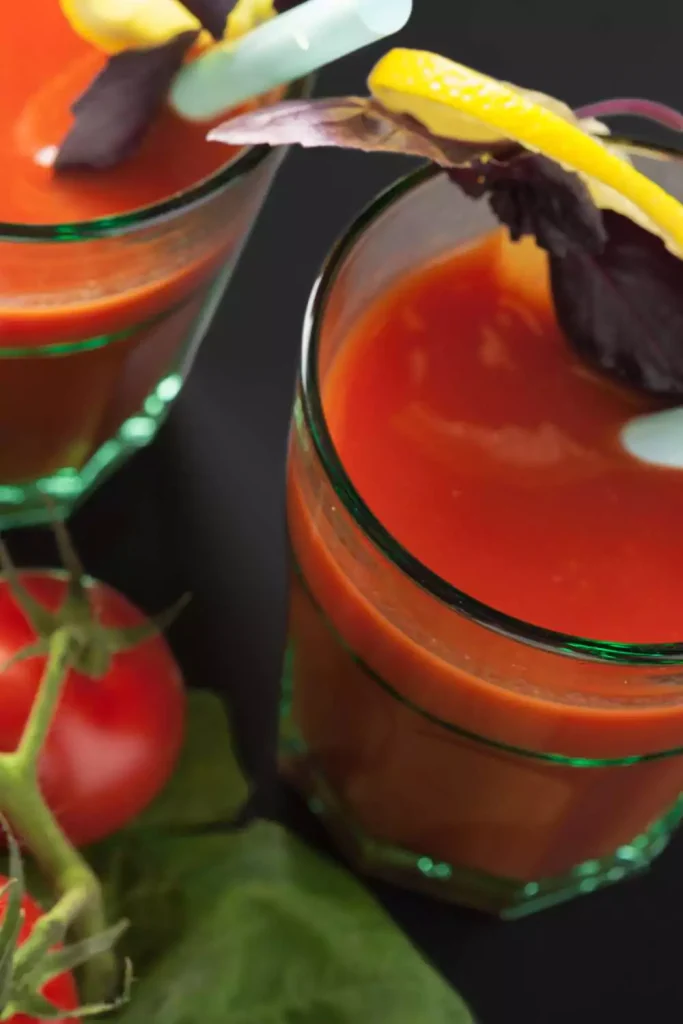 Tomato and Celery Juice (with a pinch of salt and pepper)