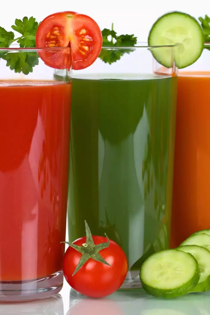 Vegetable Medley Juice (Carrot, Celery, Cucumber, Tomato, Bell Pepper, and a dash of hot sauce)