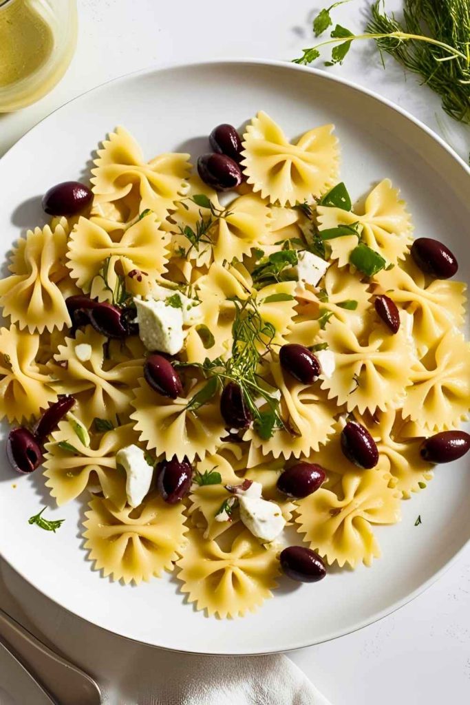 10. Greek Farfalle Salad - Pinned Recipe