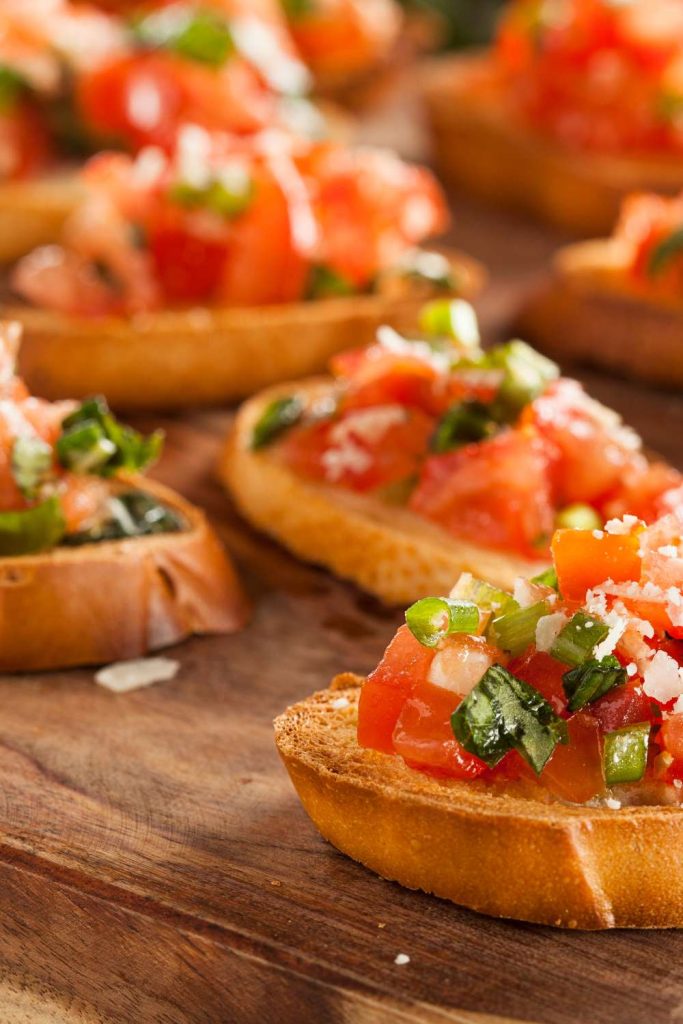 Garlic Bread and Bruschetta Platter