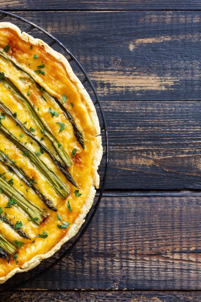 Lobster and Asparagus Quiche