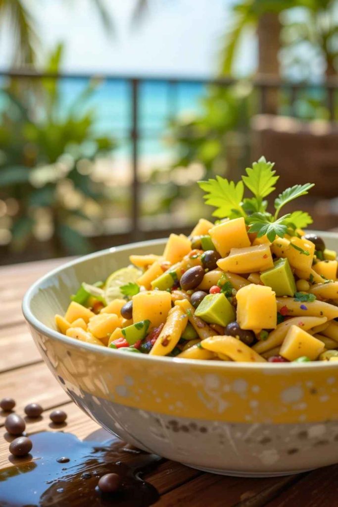 11. Brazilian Tropical Pasta Salad - Pinned Recipe