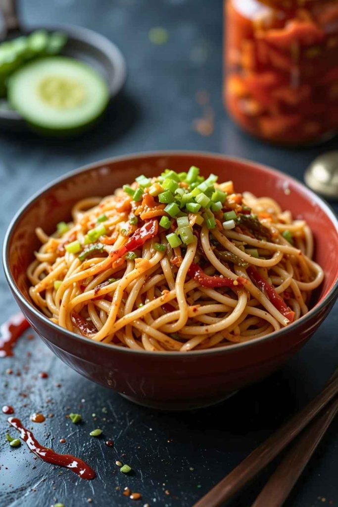 12. Korean Spicy Noodle Salad - Pinned Recipe