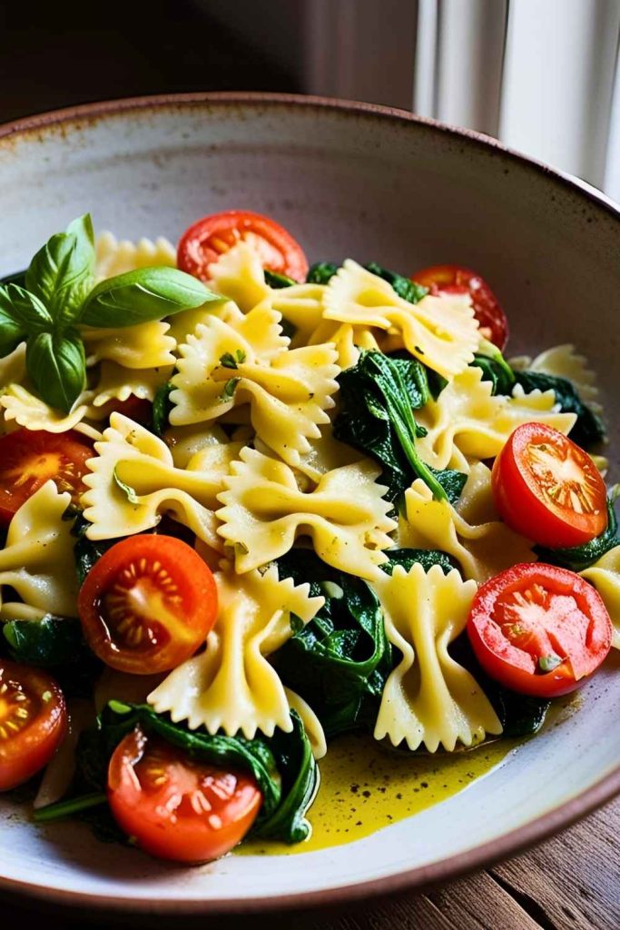 12. Sun-Dried Tomato & Spinach Farfalle - Pinned Recipe