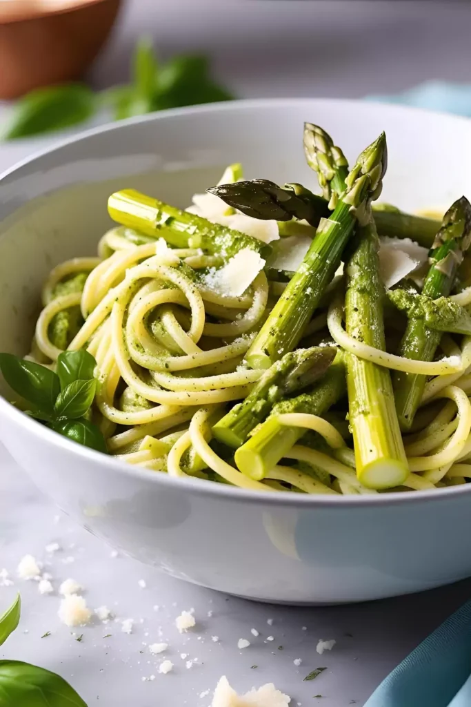 Asparagus and Pesto Pasta Salad