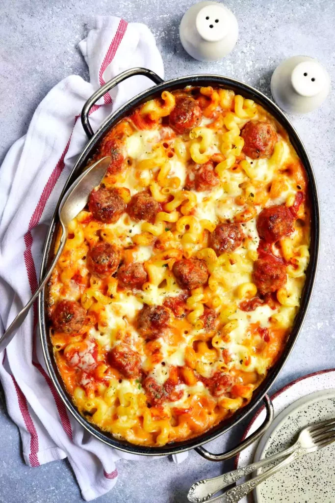 Meatball Pasta Bake