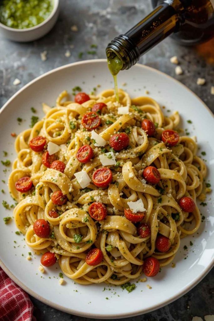 13. Spanish Pesto Pasta Salad - PInned Recipe