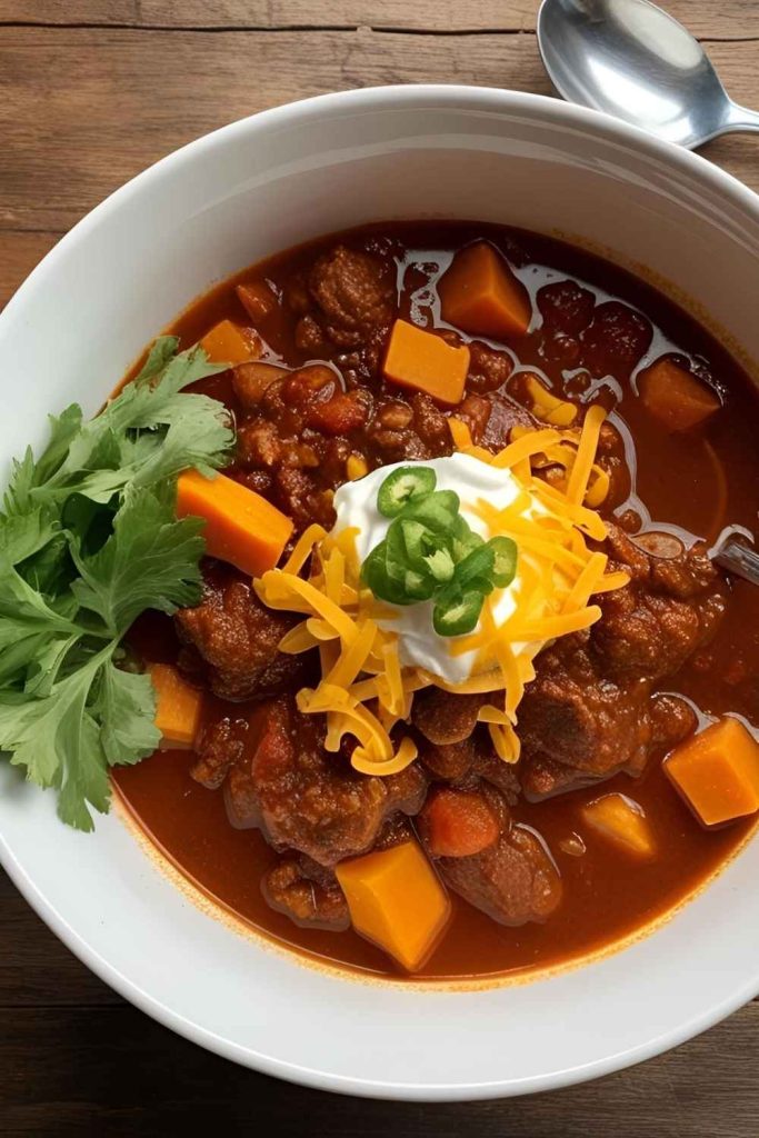 15. Bison & Sweet Potato Chili - Pinned Recipe